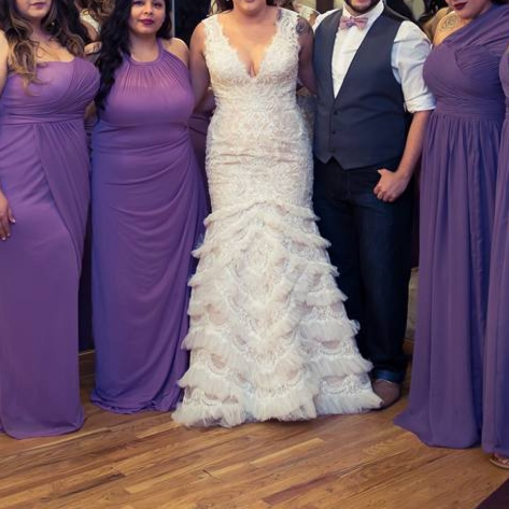 Blush Lace wedding gown